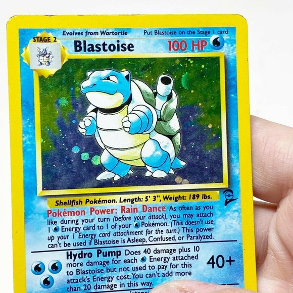2000 Blastoise Pokémon Card Holographic Rare Base - Picture 8 of 12